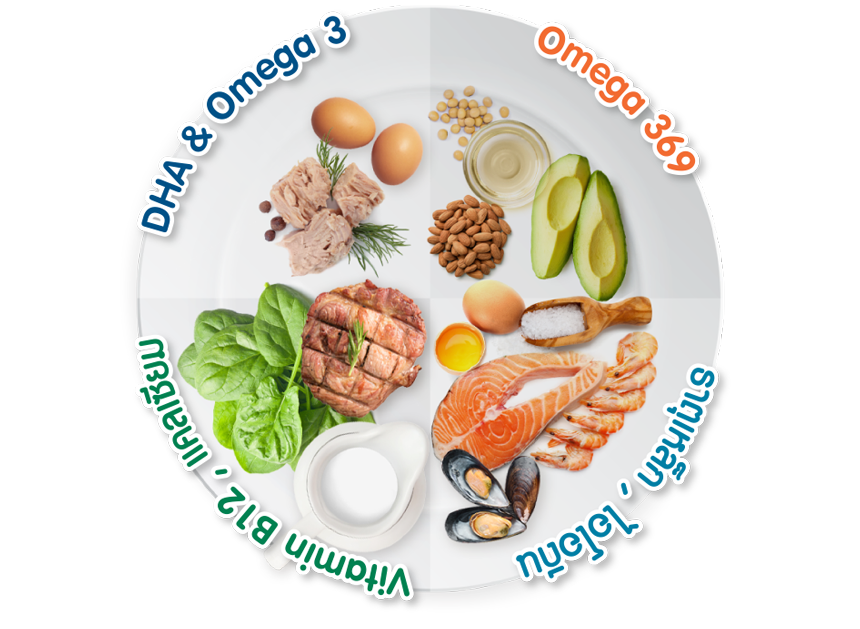 DHA & Omega 3 Omega 369 Vitamin b12 แคลเซียม ธาตุเหล็ก ไอโอดีน