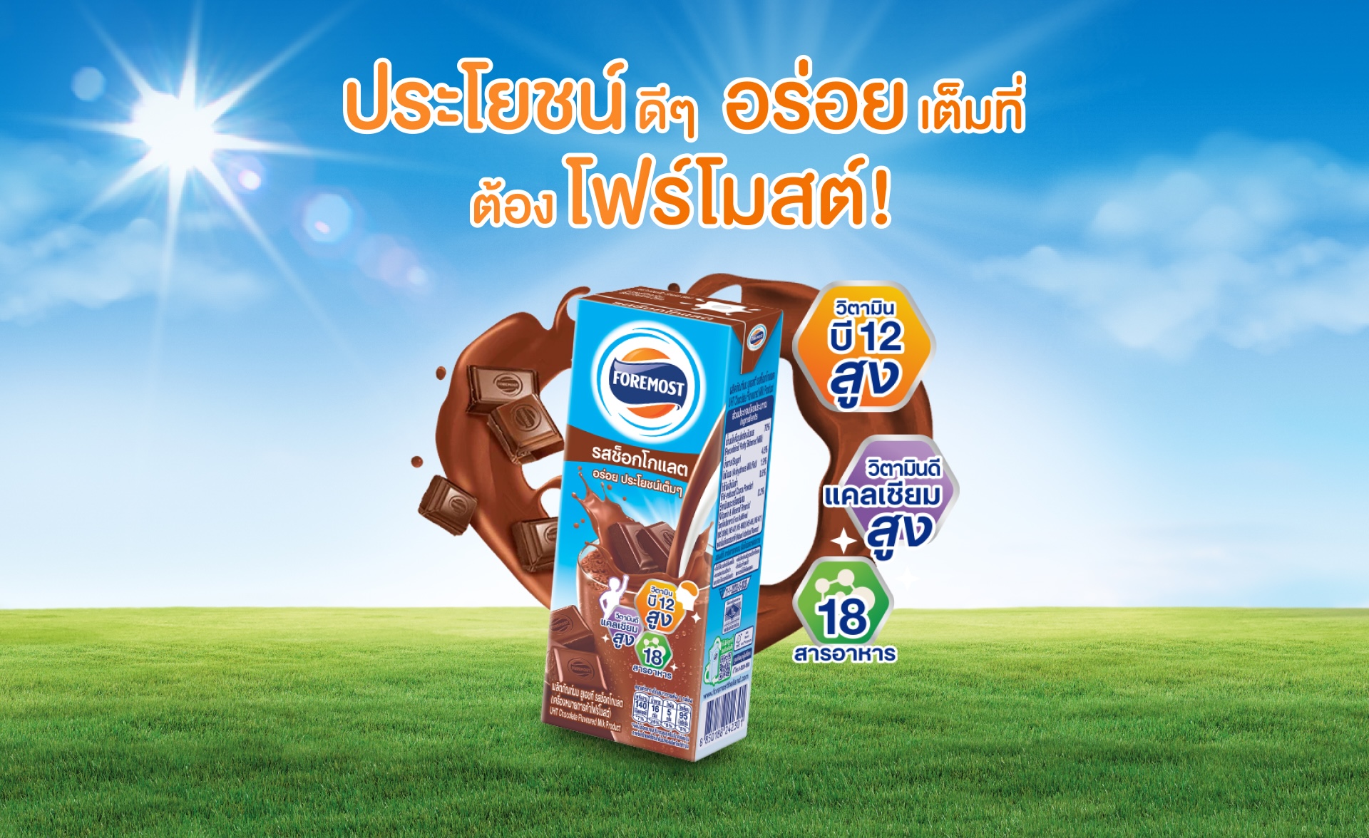 ประโยชน์ของนมช็อกโกแลต