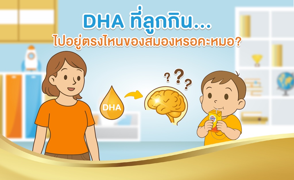 DHA ที่ลูกกิน…ไปอยู่ตรงไหนของสมอง